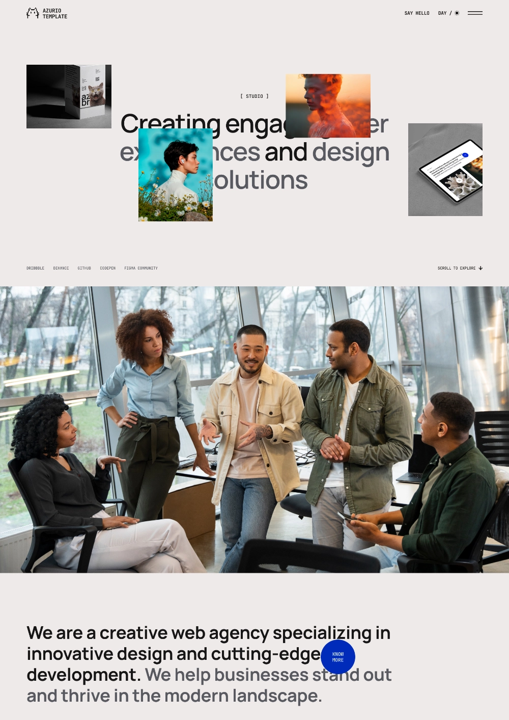 Apache Studio Template Gravity Image