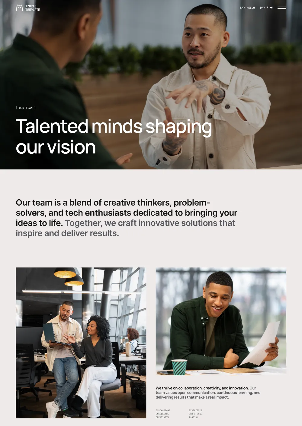 Apache Studio Template Gravity Image