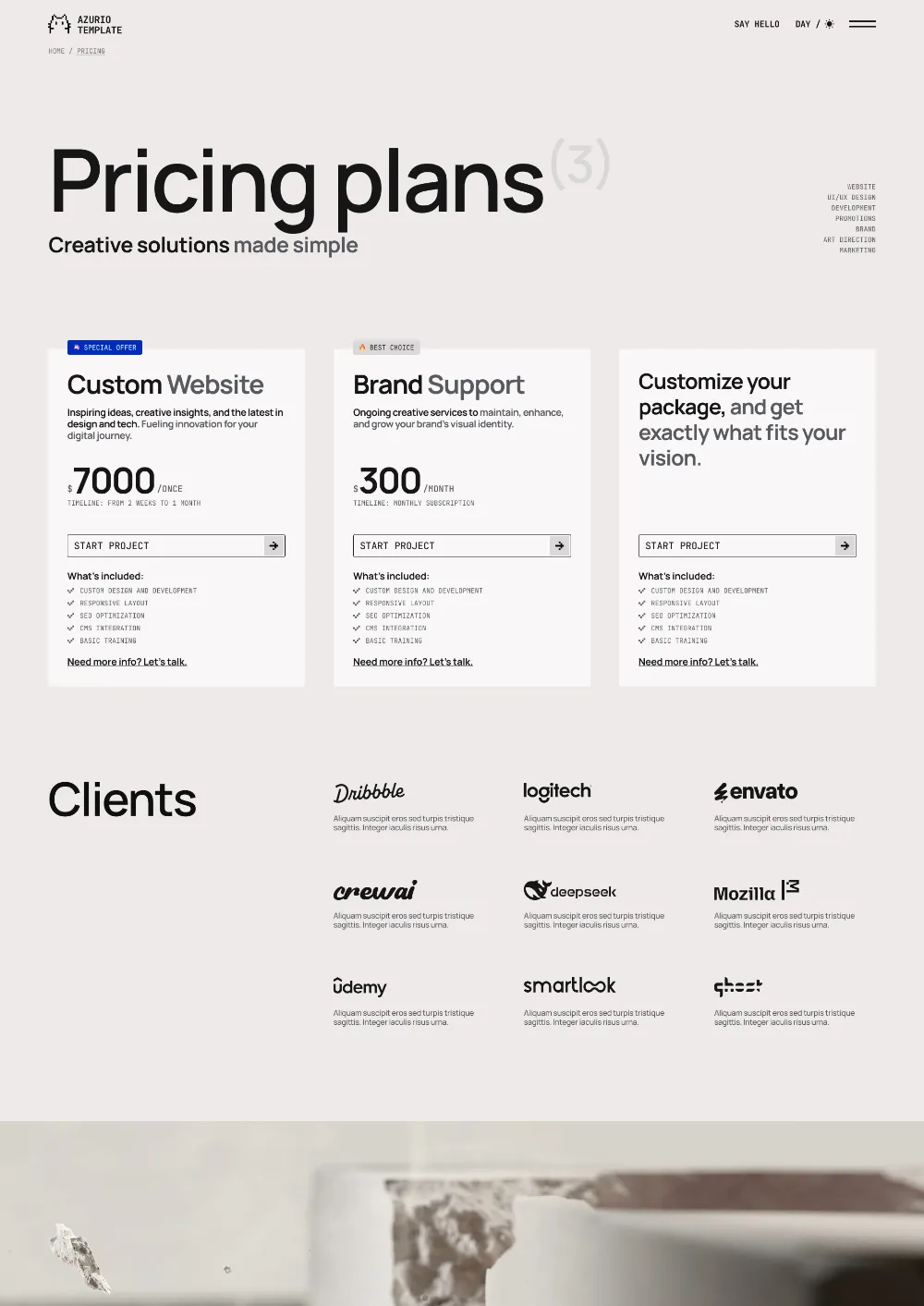 Apache Studio Template Gravity Image
