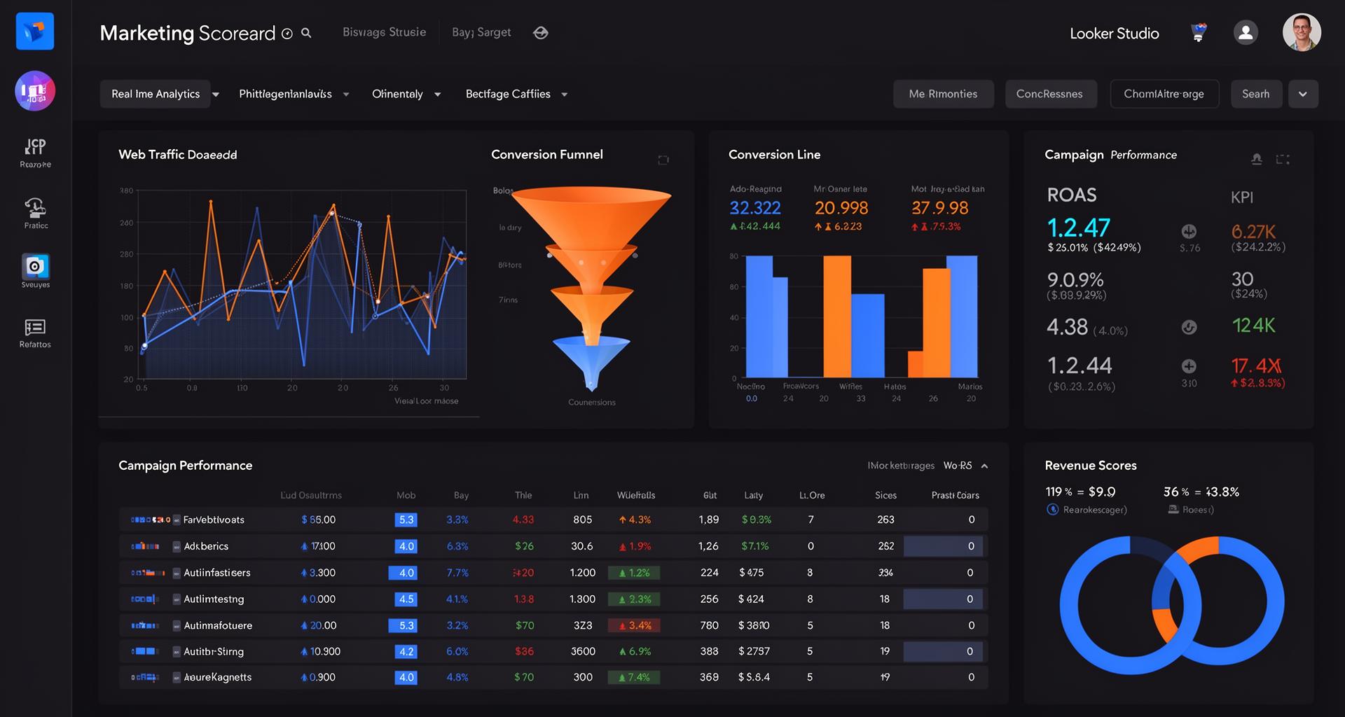 Dashboard de marketing digital